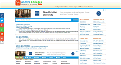 Desktop Screenshot of andhracolleges.com